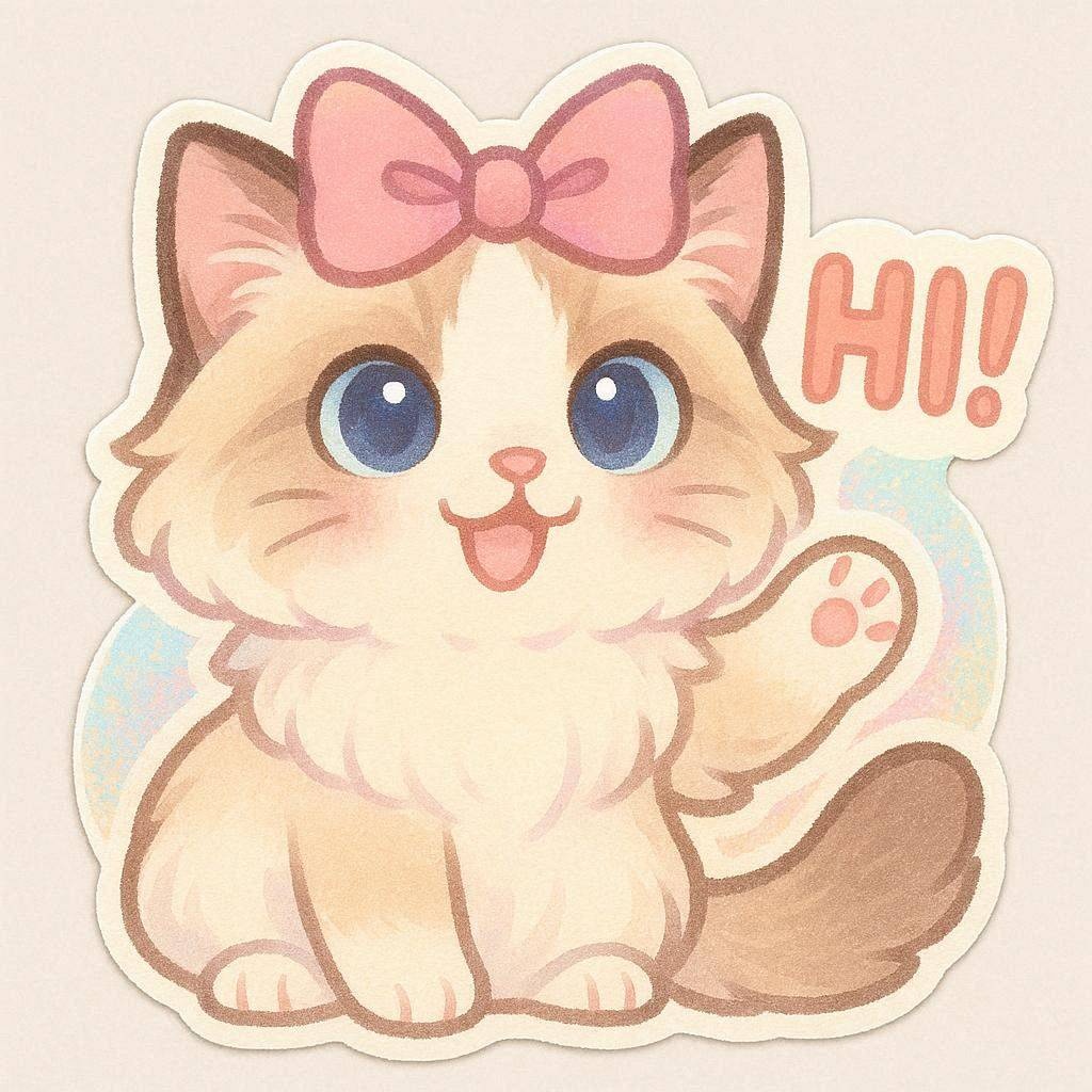 vignette de la petite chatte